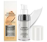 Colour Changing Foundation, Face Cover Concealer Cream, Warm Skin Tone Cream, Moisturizing Liquid Foundation Makeup Base, Waterproof Poreless and SPF15, Pack of 1 (A, 30ML)