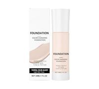 Colour Changing Foundation for Mature Skin, 50g - Intelligent Colour Correcting Foundation with Buildable Medium Coverage, Long-Lasting Natural Dewy Finish (Light)