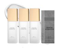 Colour-Changing Foundation for Mature Skin, Concealer Cover, Flawless Colour Changing Foundation, Skin Tone Adjusting Foundation - Face Makeup (Pack of 3)