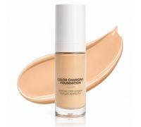 Colour Changing Foundation for Mature Skin,Face Buildable Medium Coverage Foundation for Women,Long-lasting Natural Finish Brighten Tone Beauty, Soft Matte