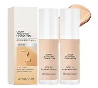 Colour Changing Foundation, Intelligent Color Correcting Foundation for Mature Skin, Fits Skin Tone, Lightweight Texture, Buildable Formula, Medium Coverage, Long-Lasting Natural Finish