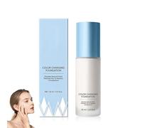 Colour Changing Foundation, Liquid Foundation and Concealer-Skin Tone Adapting Make Up Base with Natural Colour Match,Lightweight Soft Glow Finish for Everyday Face Coverage,Natural