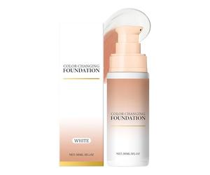 Colour Changing Foundation, Mature Skin Concealer, Hydrating Foundation Cream, Invisible Breathable Shield, Perfect Coverage Experience, 30ml, For Festivals Travel And Daily Use