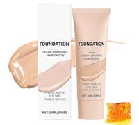 Colour Changing Foundation SPF 50, 30ml Colour Changing Foundation For Mature Skin, Intelligent Color Correcting Foundation, Medium Coverage Concealer, Lightweight Texture, Long-Lasting Finish (1PC)