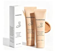 Colour Changing Foundation SPF 50, Intelligent Color Correcting Foundation for Mature Skin, Medium Coverage, Buildable Formula, Lightweight Texture, Long-Lasting Natural (2pcs)