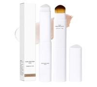 Colour Changing Foundation Stick - 2 in 1 Korean Face Foundation Concealer Balm With Brush - Full Coverage White Color Foundation - Moisturizing Makeup Concealer Cream for All Skin Types