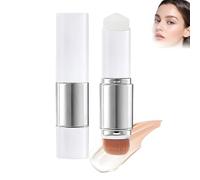 Colour Changing Foundation Stick, Foundation Stick with Brush 2-in-1 for All Skin Types, Colour-Changing Makeup Stick with SPF 15, Long-Lasting for Natural Glow and Weightless Feeling