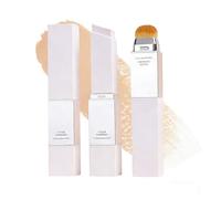 Colour Changing Foundation Stick with Brush, Cover Cream Stick, Natural Face Makeup for All Skin Types, Make-Up, Full to Medium Coverage Base Makeup, for All Skin Types (Natural Tone)