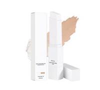 Colour Changing Foundation Stick with White Concealer, 2 in 1 Cover Cream with Detachable Brush for All Skin Types, Makeup Full Coverage Base Foundation Stick - Natural