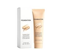 Colour Changing Foundation with SPF 50, Medium Coverage, Buildable Formula, Lightweight, Long-Lasting, Moisturising, Natural Finish, 30g (1 PCS)