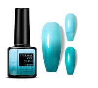 Colour Changing Gel Nail Polish with Thermal Temperature Color Changing Diamond Glitter Reflective Finish - Long Lasting Glossy for DIY Nail Art Manicure at Home Salon (9#)