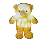 Colour Changing Glowing Ribbon Bear Plush 45cm Soft LED Light Up Toy with Multiple Colour Modes for Kids Bedroom Night Light Gift