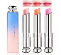 Colour Changing Lipstick, 3Pack Magic Lip Balm Set, Tinted Lip Balm with Crystal Jelly Formula, Hydrating & Protective lips balm, Moisturizer for Lip-Care & Repair, Gifts for Teenage Girls