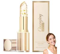 Colour Changing Lipstick, Clear Lip Stick That Changes Color, Nude Lipstick Long Lasting, PH Adjusting Clear Lip Stick with Gold Foil, Moisturizing Lips Balm, 24H Hydrating