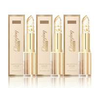 Colour Changing Lipstick for Women - PH Lipstick with Colour Changing Effect & 24 Hours Hold, Thermoactive Lipstick with Gold Leaf, Transparent Lip Balm, Colour Changing Lipstick (3 Pieces)