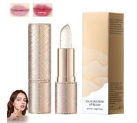 Colour Changing Lipstick,Lip Balm with Gold Foil,Transfer Crystal Lipsticks for Women,Long Lasting,Moisturising Lip Gloss,Clear Lip stick Changes Color,Jelly Lipstick Mother‘s Day Gifts