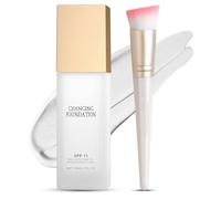 Colour Changing Mature Skin Foundation, Colour Changing Foundation - One Step Concealer Spf 15 For Mature Skin, Long Wear Makeup Foundation, Matches Fair To Medium Tones
