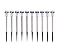 Colour Changing Solar Pathway Lights - Silver - Pack of 10 Kingavon Silver One Size