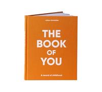 Colour Chronicles - Book of You - Childhood Record Book for Ages 1-16. Journal & Memory Keepsake. A Unique Personalised Gift. Cloth Covered Hardback Childhood Journal. 8" x 10". 112 Pages - Orange