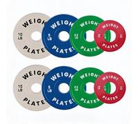 Colour Coded Fractional Bumper Weight Plates, 37.5LB