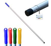 Colour Coded Mop and Broom Handle Replacement - 120cm Long Aluminium Mop and Broom Handle Screw End, Interchangeable that Fits Most Mop (Blue)