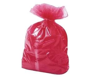 Colour Coded 'Refuse/Bin Liners Sacks Waste Bags - Red - Size 457 x 724 x 965 mm - 90Litre British Made (400)
