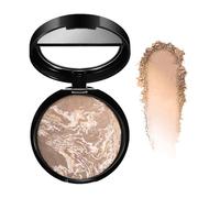Colour Correcting Powder Foundation, Baked Foundation Long-lasting 24H Wear, Brighten foundation Powder Contour, Shimmer Brick Pressed Bronzer, Natural Look Semi Matte Finish (#05 Tan)