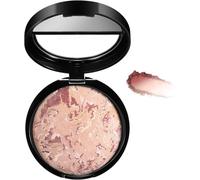 Colour Correcting Powder Foundation, Long-lasting 24H Wear, Shimmer Brick Pressed Bronzer, Buildable Light to Medium Illuminating Powder, Lasting Oil-control Full Coverage Make Up (04)