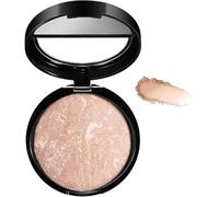 Colour Correcting Powder Foundation, Long-lasting 24H Wear, Shimmer Brick Pressed Bronzer, Buildable Light to Medium Illuminating Powder, Lasting Oil-control Full Coverage Make Up (03)