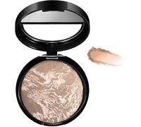 Colour Correcting Powder Foundation, Long-lasting 24H Wear, Shimmer Brick Pressed Bronzer, Buildable Light to Medium Illuminating Powder, Lasting Oil-control Full Coverage Make Up (05)