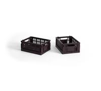 Colour Crate Storage Box Mini Set of 2 Bordeaux