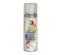 Colour Culture Glitter Hair & Body Spray - 125ml | Multicolour Temporary Hair Colour Spray | Washable, Quick-Drying, Waterproof & Skin-Friendly | Festival, Party & Kids Hair & Body Glitter Spray