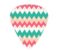 Colour Curve Ripple Chartguitar Plectrum 12 Piece Set, 3 Thicknesses With Case For Bass Guitar, &Electric Guitar And More.