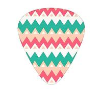 Colour Curve Ripple Chartguitar Plectrum 12 Piece Set, 3 Thicknesses With Case For Bass Guitar, &Electric Guitar And More.