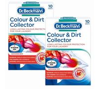 Colour & Dirt Collector 10 Sheets x 2, Whites Protector for Mix Washes, Long Lasting Colour, Compatible with Dr Beckmann Range for Laundry with Welari Thank You Card | (2pack)