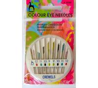 Pony Eye Hand Sewing Needle Compact: Crewels, Multi-Colour, one Size