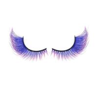 Colour Eyelashes - 4.13 Inch False Eyelashes, Voluminous Faux Mink Eyelashes, Reusable Eye Make-Up, High-Quality Artificial Material, Ideal for Halloween Costumes, Cosplay