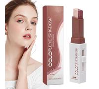 Colour Eyeshadow Stick Cosmetic, Waterproof Two-Colour Pearlescent Aid, Sparkly Fine Powder Tool with Smooth Texture, Radiant Accessory with Modern Style, Beauty Solution Travel 2.2 g