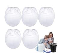 Colour Filter Strainer Bags - Colour Filter Sieve Bags, Colour Sieve Bag, Pack of 5 Nylon Mesh Bags with Elastic Opening Top, Fine Mesh Filter for Filtering Liquids and Brewing at Home