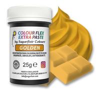 Colour Flex Golden Food Colouring Paste - Extra Concentrated, Vibrant Food Colouring For Buttercream, Chocolate, Sugar Paste, Icing, Fondant, Royal Icing, Cake Mixes, Batters and More - 25g