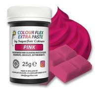 Colour Flex Pink Food Colouring Paste - Extra Concentrated, Vibrant Food Colouring For Buttercream, Chocolate, Sugar Paste, Icing, Fondant, Royal Icing, Cake Mixes, Batters and More - 25g