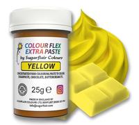 Colour Flex Yellow Food Colouring Paste - Extra Concentrated, Vibrant Food Colouring For Buttercream, Chocolate, Sugar Paste, Icing, Fondant, Royal Icing, Cake Mixes, Batters and More - 25g
