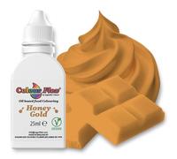 Colour Flex Honey Gold Oil-Based Food Colouring 25ml - Vibrant Concentrated Formula for Chocolate, Buttercream & Cake Batters by Sugarflair - Bake-Stable, Vegan