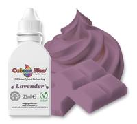 Colour Flex Lavender Oil-Based Food Colouring 25ml - Vibrant Concentrated Formula for Chocolate, Buttercream & Cake Batters by Sugarflair - Bake-Stable, Vegan, Kosher