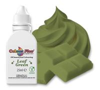 Colour Flex Leaf Green Oil-Based Food Colouring 25ml - Vibrant Concentrated Formula for Chocolate, Buttercream & Cake Batters by Sugarflair - Bake-Stable, Vegan