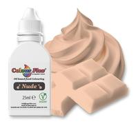 Colour Flex Nude Oil-Based Food Colouring 25ml - Vibrant Concentrated Formula for Chocolate, Buttercream, Cake Batter and More by Sugarflair - Vegan, Bake-Stable