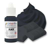 Colour Flex Black Oil Based Food Colouring Gel For Colouring High Fat Foods; Buttercream, Chocolate, Batters, Fondant, Icing & More - 15ml