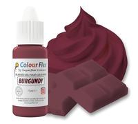 Colour Flex Oil Based Food Colouring Burgundy - Concentrated Food Colouring for Colouring High Fat Foods; Buttercream, Chocolate, Sugar Paste, Fondant, Icing, Batter & More - 15ml