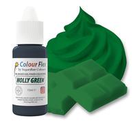 Colour Flex Holly Green Oil Based Food Colouring Gel For Colouring High Fat Foods; Buttercream, Chocolate, Batters, Fondant, Icing & More - 15ml