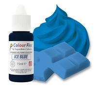 Colour Flex Oil Based Food Colouring Ice Blue - Concentrated Food Colouring for Colouring High Fat Foods; Buttercream, Chocolate, Sugar Paste, Fondant, Icing, Batter & More - 15ml